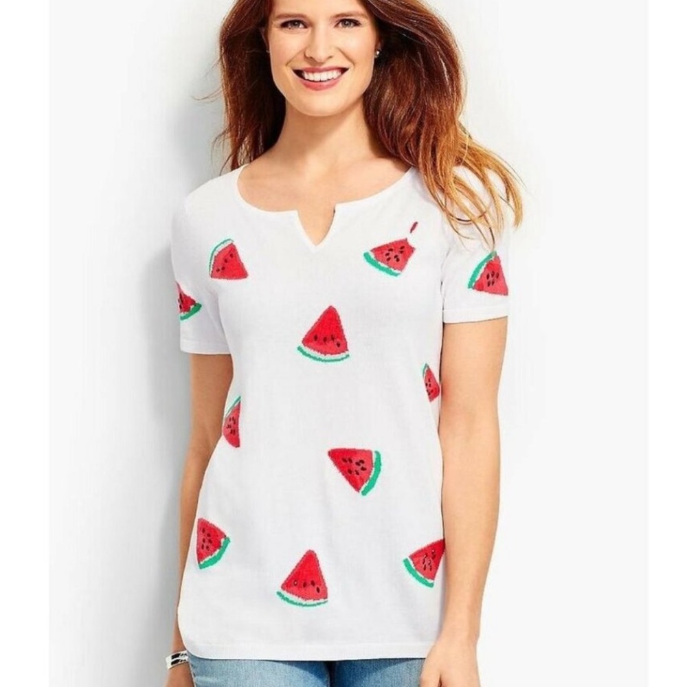 Talbots Watermelon top